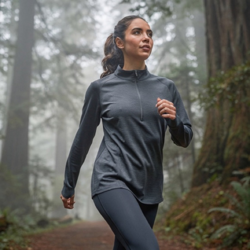 Ladies Black Long Sleeve Athletic Nancy Lopez Pull over Top (inv} 173)